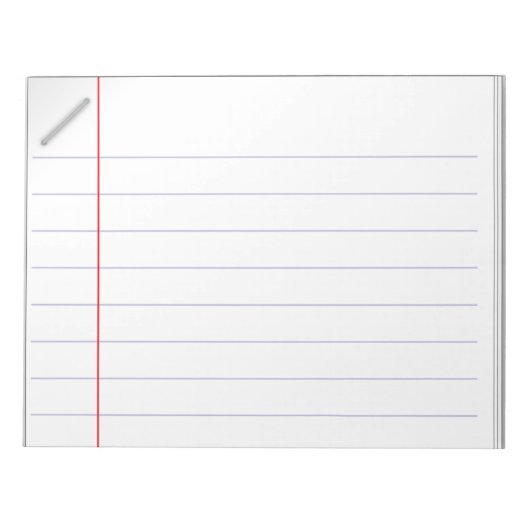 Notebook-Stapler mit Linken Notizblock (Vorderseite)