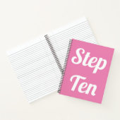 Notebook "Step Ten" II Notizblock (Innenseite)