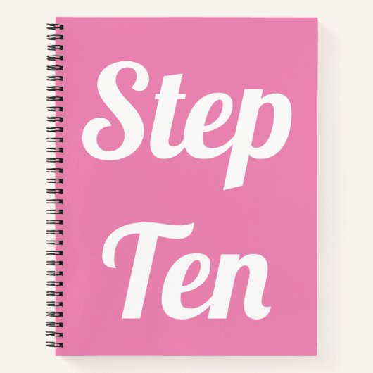 Notebook "Step Ten" II Notizblock (Vorderseite)