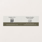 Notebook & Stift, Herausgeber, Schriftsteller Buch Visitenkarten (Innenseite Aufgefaltet)