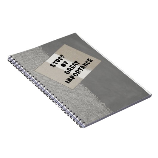 Notebook - Stuff of Great Importance Grunge Notizblock (Rechte Seite)