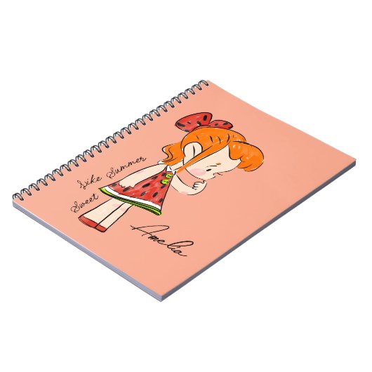 Notebook "Sweet Melody of Liebe" Notizblock (Linke Seite)