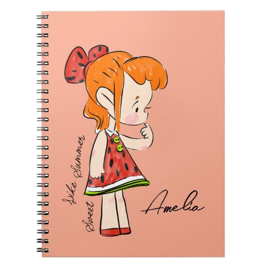 Notebook "Sweet Melody of Liebe" Notizblock (Vorderseite)