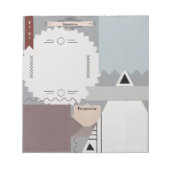 Notebook-Tagebuch-Scrapbook Notizblock (Vorderseite)