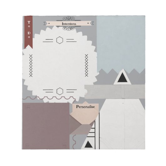 Notebook-Tagebuch-Scrapbook Notizblock (Vorderseite)