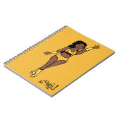 Notebook-Tänzerin Gold / Cherry Notizblock (Linke Seite)