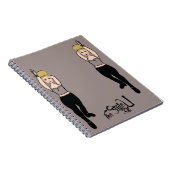 Notebook-Tänzerin Rauch / Schwarz Notizblock (Rechte Seite)