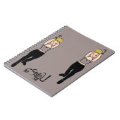 Notebook-Tänzerin Rauch / Schwarz Notizblock (Linke Seite)