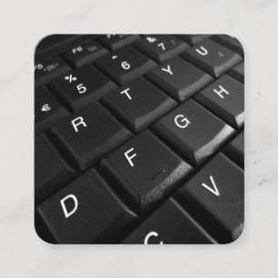 Notebook-Tastatur Quadratische Visitenkarte