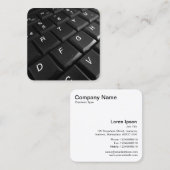 Notebook-Tastatur Quadratische Visitenkarte (Vorne/Hinten)