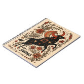Notebook Taurus Celestial Zodiac Art Notizblock (Linke Seite)