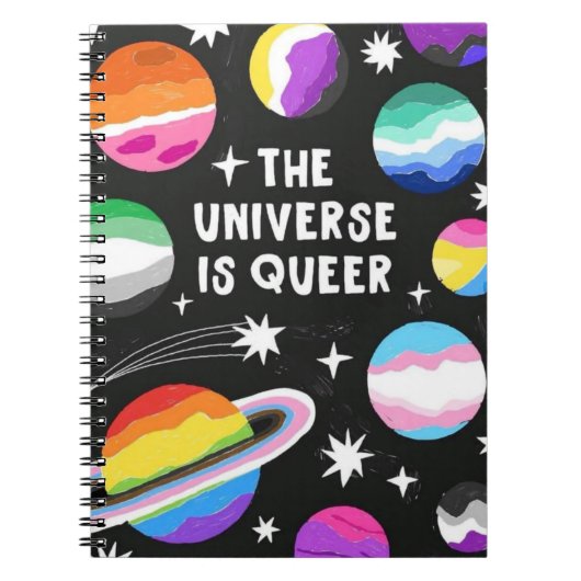 Notebook " THE UNIVERSE IS QUE " Notizblock (Vorderseite)