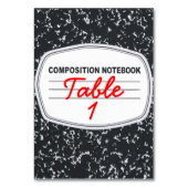 Notebook-Tischkarte mit individueller Zusammensetz Tischnummer (Rückseite)