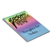 Notebook - Tree und Regenbogen Notizblock (Rechte Seite)