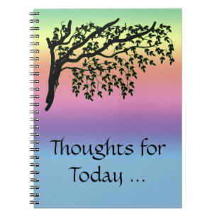 Notebook - Tree und Regenbogen Notizblock