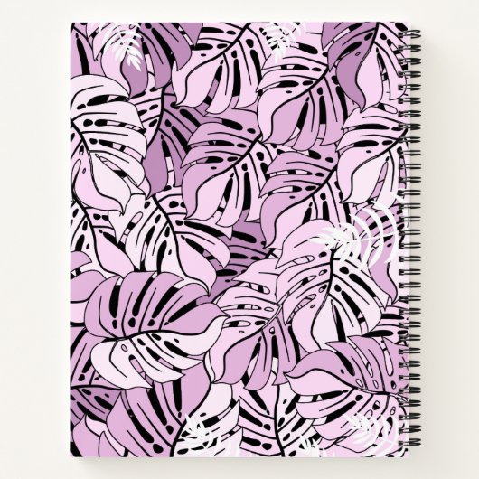 Notebook-Tropische Blätter Notizblock (Rückseite)