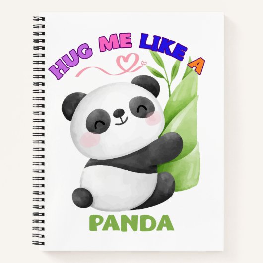 Notebook - Umarmen Sie mich wie ein Panda-🐼 Notizblock (Vorderseite)