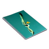 Notebook und Möwe mit Regenstiefeln Notizblock (Rechte Seite)