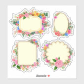 Notebook und Tagebuch Aufkleber (Blatt)