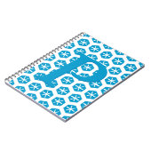 Notebook - Ursprünglich mit Snowflake-Muster Notizblock (Linke Seite)
