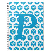 Notebook - Ursprünglich mit Snowflake-Muster Notizblock (Vorderseite)