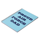 Notebook-Vater der Proud Air Force Notizblock (Linke Seite)