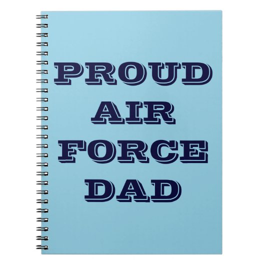 Notebook-Vater der Proud Air Force Notizblock (Vorderseite)