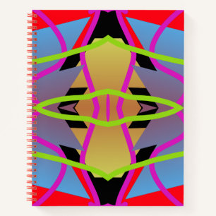 Notebook, Vibranntes, vielfarbiges, nahtloses Must Notizblock