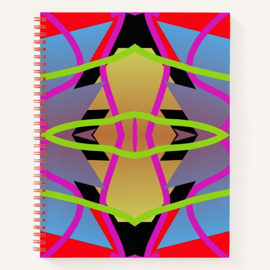 Notebook, Vibranntes, vielfarbiges, nahtloses Must Notizblock (Vorderseite)