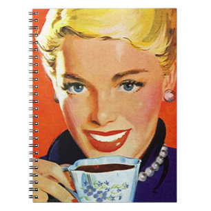 Notebook-Vintag-Tagesplaner Organisierte Kaffeemas Notizblock