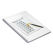 NOTEBOOK, VODKA-EINKAUFSLISTE NOTIZBLOCK (Rechte Seite)