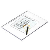 NOTEBOOK, VODKA-EINKAUFSLISTE NOTIZBLOCK (Linke Seite)