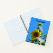 Notebook - Vögel auf Sonnenblumen Notizblock (Innenseite)