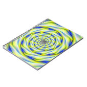 Notebook Vortex in Blau und Gelb Notizblock (Linke Seite)