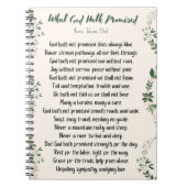 Notebook, was Gott versprochen hat Notizblock (Vorderseite)