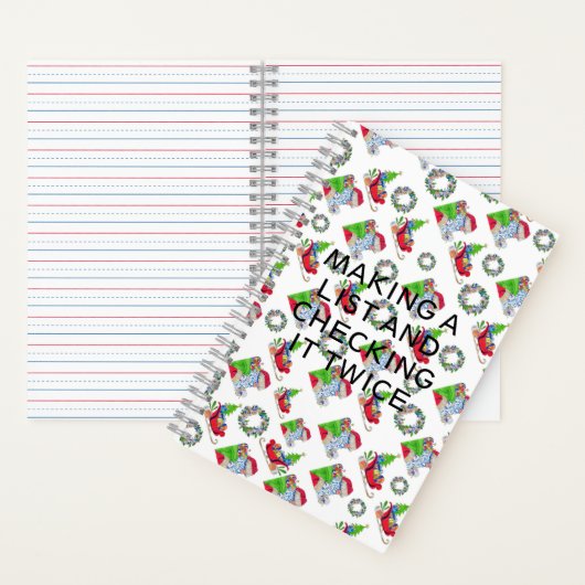 Notebook Weihnachtsfeiertag Notizblock (Innen)