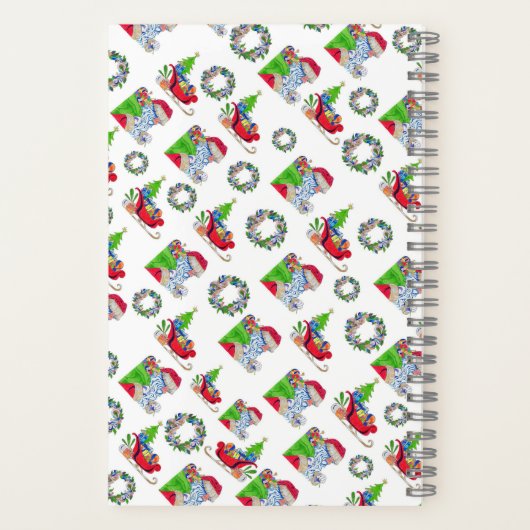 Notebook Weihnachtsfeiertag Notizblock (Rückseite)