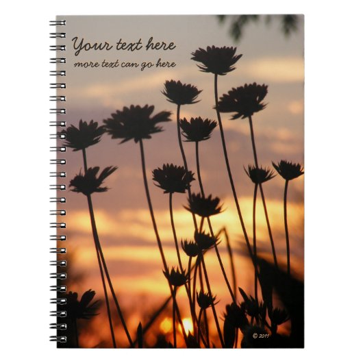 Notebook-Wildblumen Notizblock (Vorderseite)