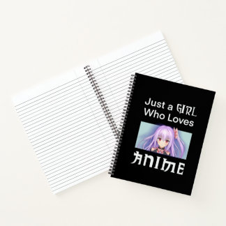 Notebook With Anime Girl Notizblock