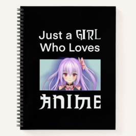 Notebook With Anime Girl Notizblock