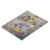 Notebook with Cute Sparrows - Painting Notizblock (Linke Seite)