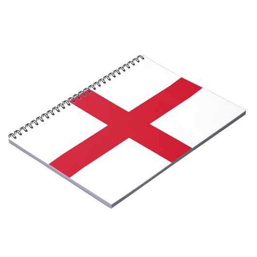 Notebook with Flag of England Notizblock (Linke Seite)