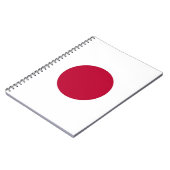 Notebook with Flag of Japan Notizblock (Linke Seite)