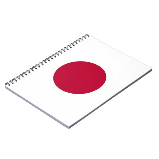Notebook with Flag of Japan Notizblock (Linke Seite)