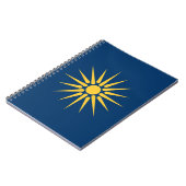 Notebook with Flag of Macedonia, Greece Notizblock (Linke Seite)