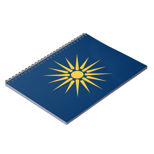Notebook with Flag of Macedonia, Greece Notizblock (Linke Seite)