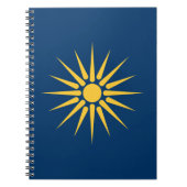 Notebook with Flag of Macedonia, Greece Notizblock (Vorderseite)