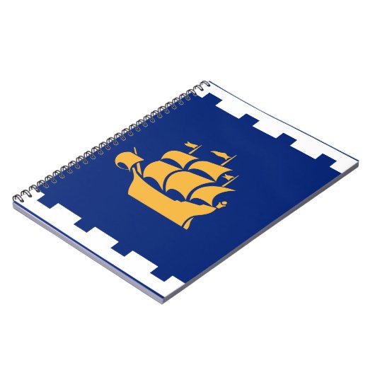 Notebook with flag of Quebec City Notizblock (Linke Seite)