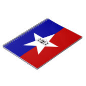 Notebook with Flag of San Antonio City Notizblock (Linke Seite)