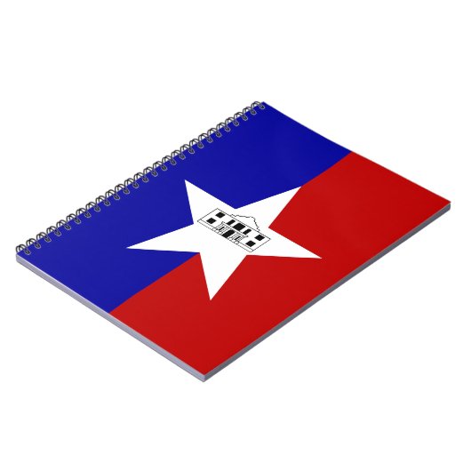 Notebook with Flag of San Antonio City Notizblock (Linke Seite)